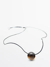 Natural stone pendant