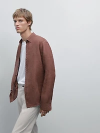 100% linen regular fit shirt