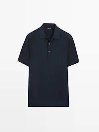 Polo à manches courtes en coton mélang
