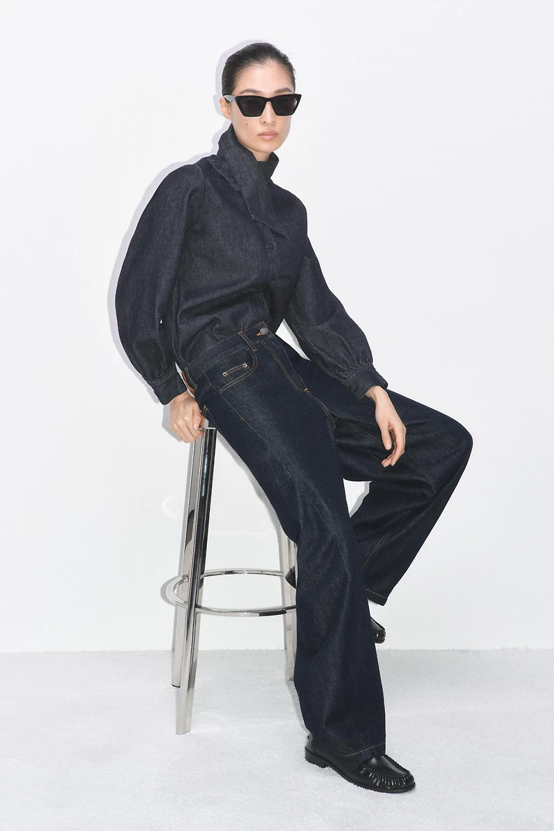 JEAN ZW COLLECTION BALLOON LONGUEUR CHEVILLE TAILLE NORMALE