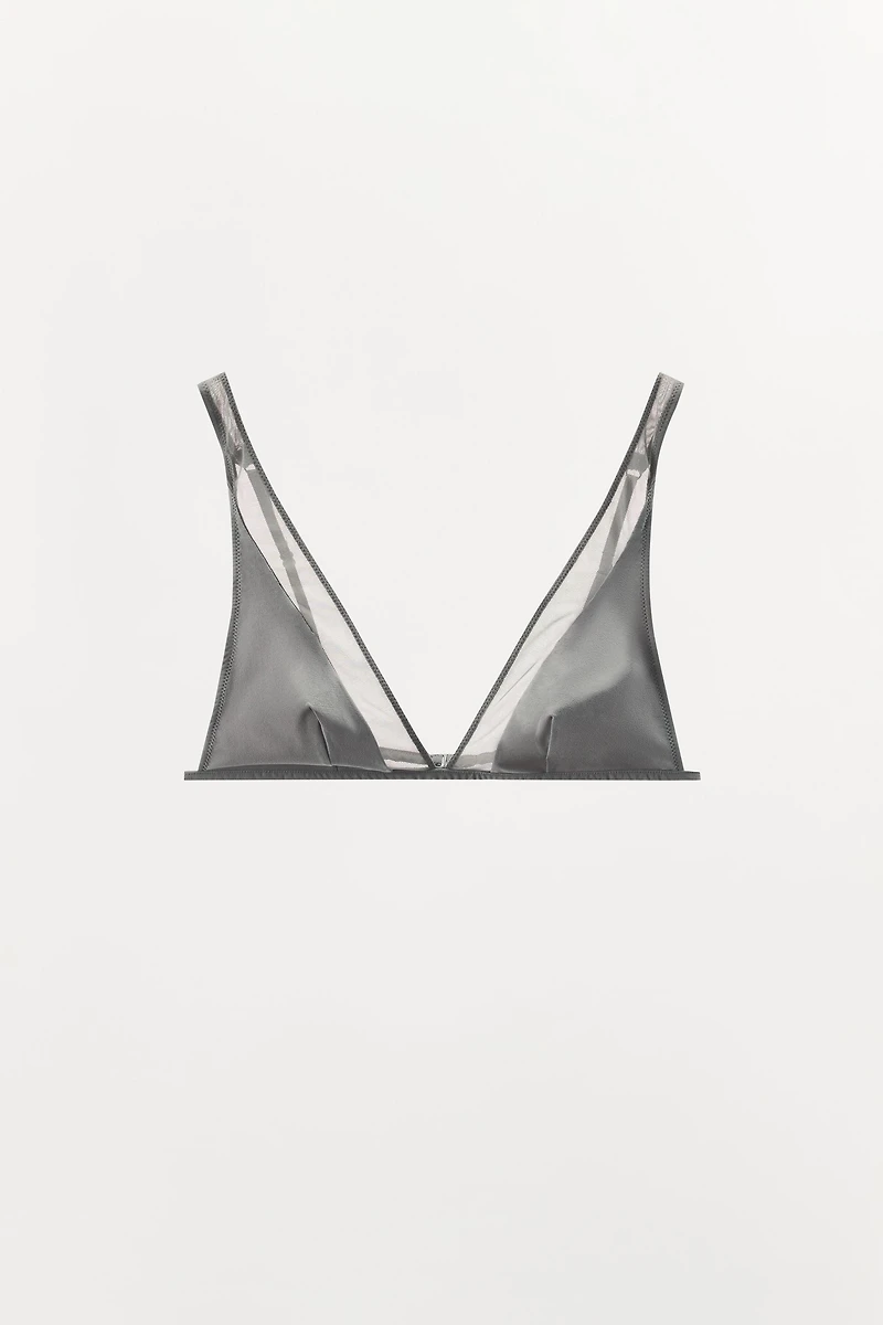 COMBINATION TULLE TRIANGLE BRA