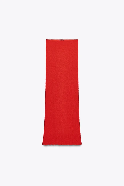 TEXTURED LONG SKIRT