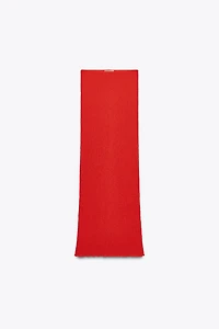 TEXTURED LONG SKIRT