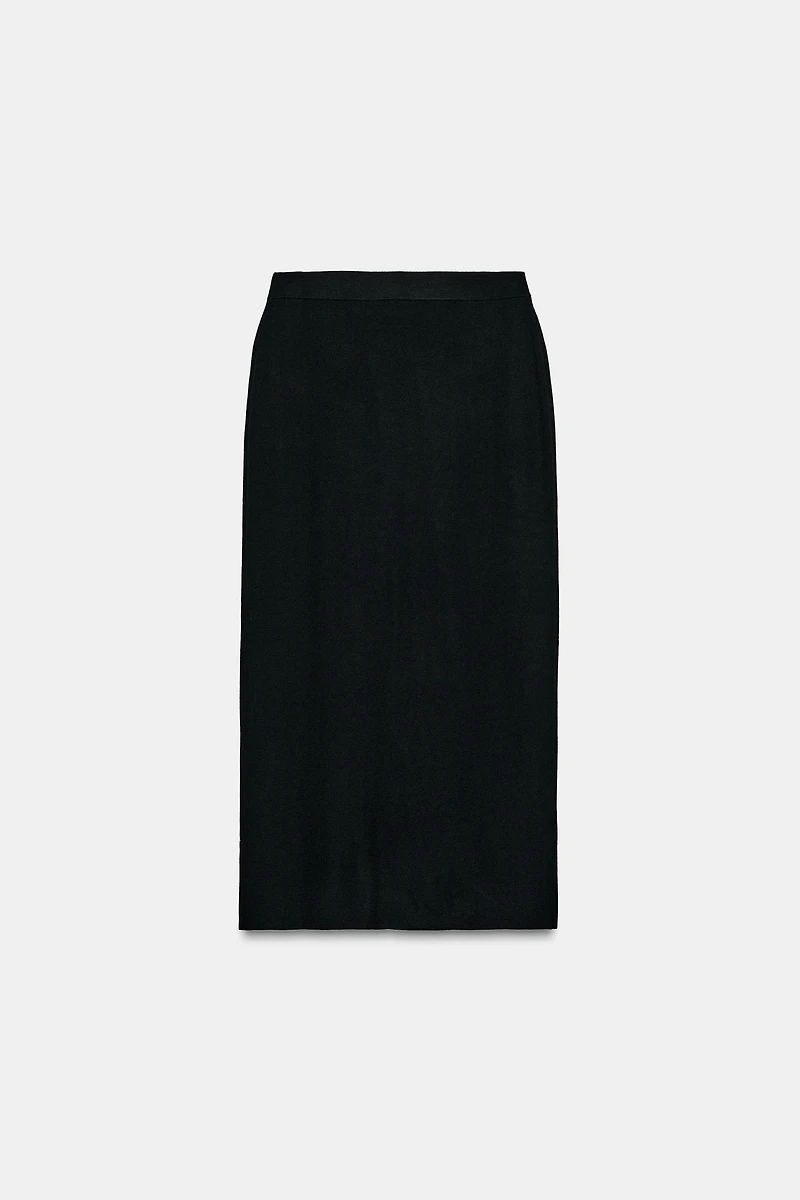 KNIT MIDI SKIRT
