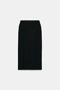 KNIT MIDI SKIRT