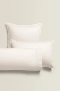SATEEN PILLOWCASE WITH FESTOON DESIGN (300 THREAD COUNT)