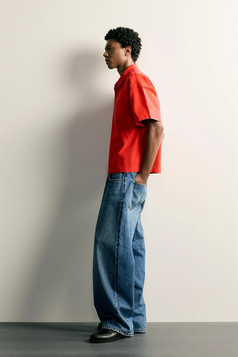 ZIP-UP BOXY FIT POLO
