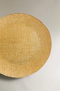 IRREGULAR GOLDEN GLASS CHARGER