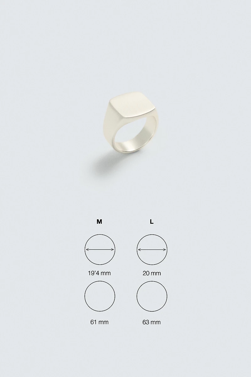 BAGUE CHEVALIÈRE MÉTALLIQUE
