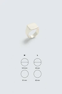 BAGUE CHEVALIÈRE MÉTALLIQUE