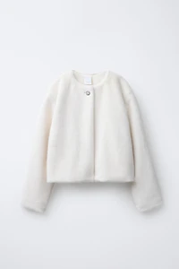 FAUX FUR BOLERO JACKET