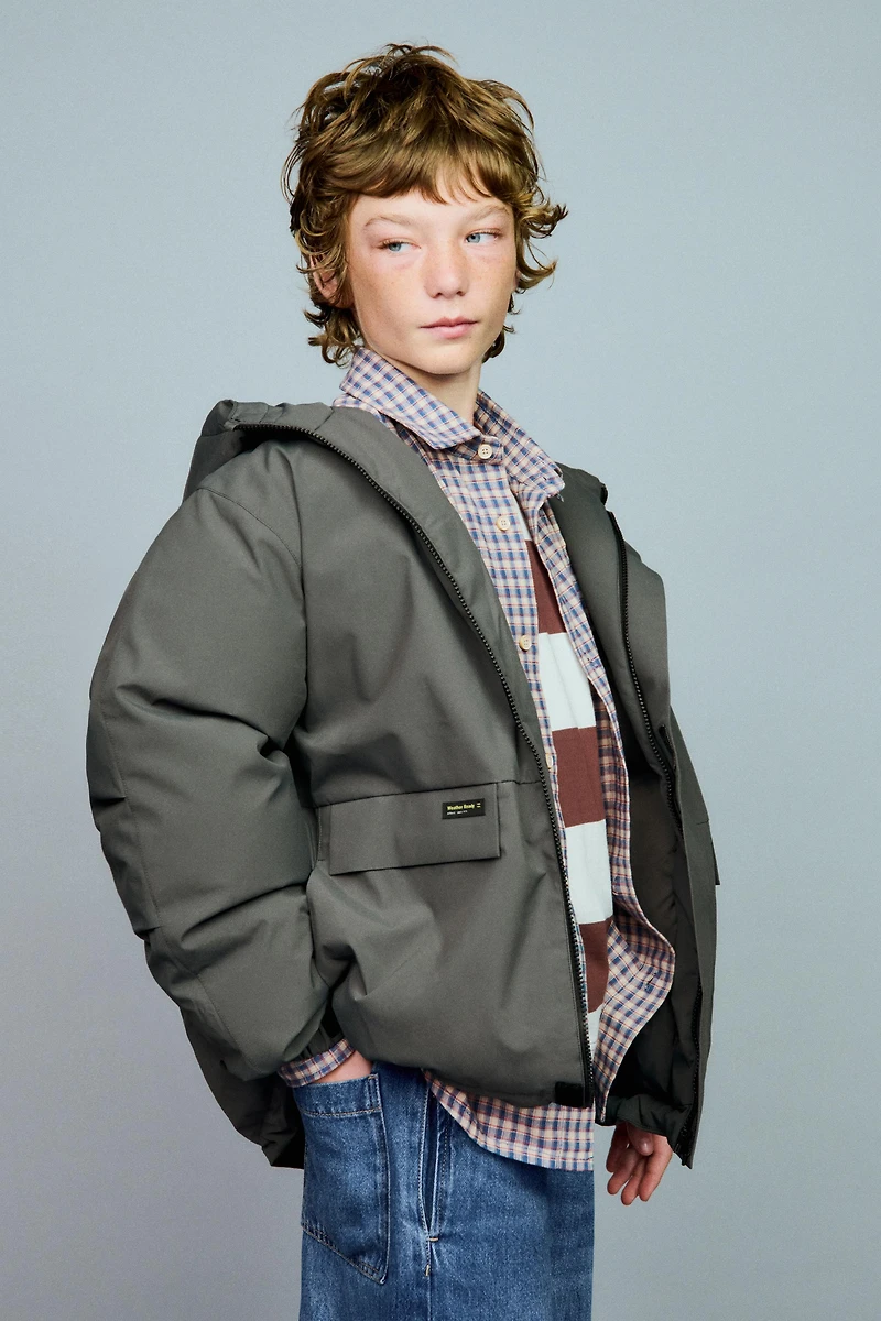 DOUDOUNE 50% PLUME ET DUVET DÉPERLANTE ÉTIQUETTE