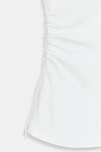 STUDDED POPLIN TOP