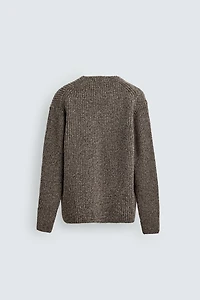 RIBBED TEXTURED CARDIGAN