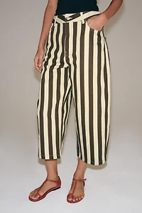 ZW COLLECTION CROPPED STRIPED TROUSERS