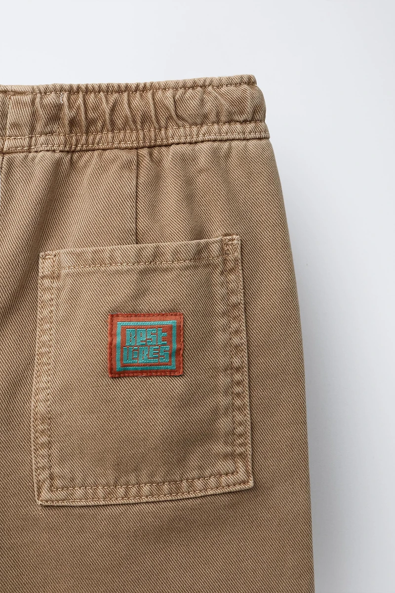 PANTALON BALLON À COUTURES