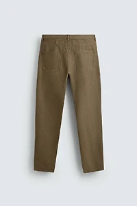 PANTALON REGULAR FIT COTON