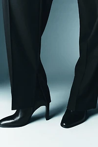 LIMITED EDITION WOOL BLEND PLEATED PANTS