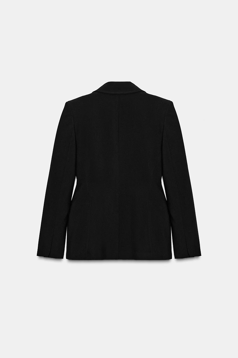 TOPSTITCHED FITTED BLAZER ZW COLLECTION