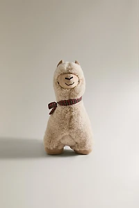 CHRISTMAS LLAMA DOORSTOP