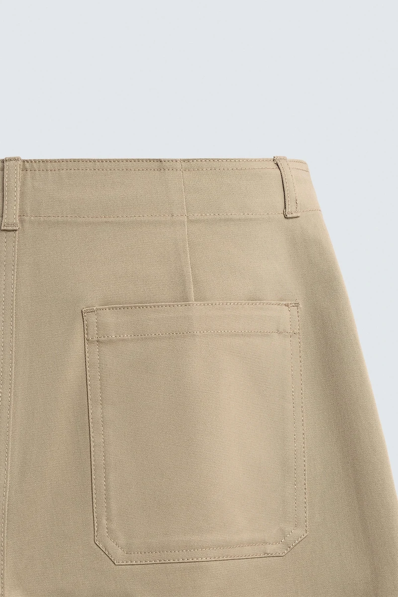 PLEATED WIDE FIT PANTS
