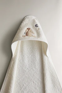 HOODED BABY BATH TOWEL