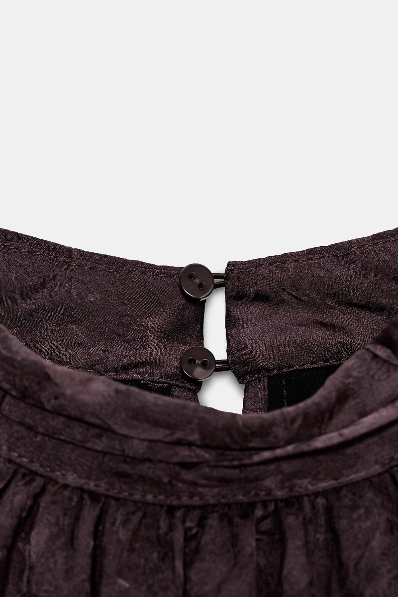 ROBE MINI VOLUME JACQUARD