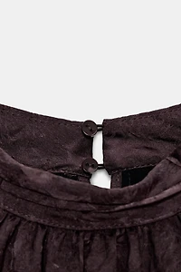 ROBE MINI VOLUME JACQUARD