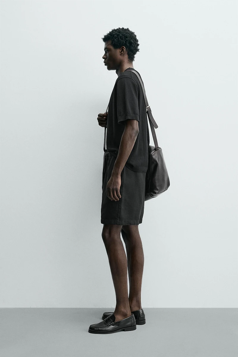 LIGHTWEIGHT COTTON KNIT T-SHIRT