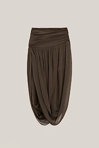 Midi skirt with puff detail - LIMITED EDITION