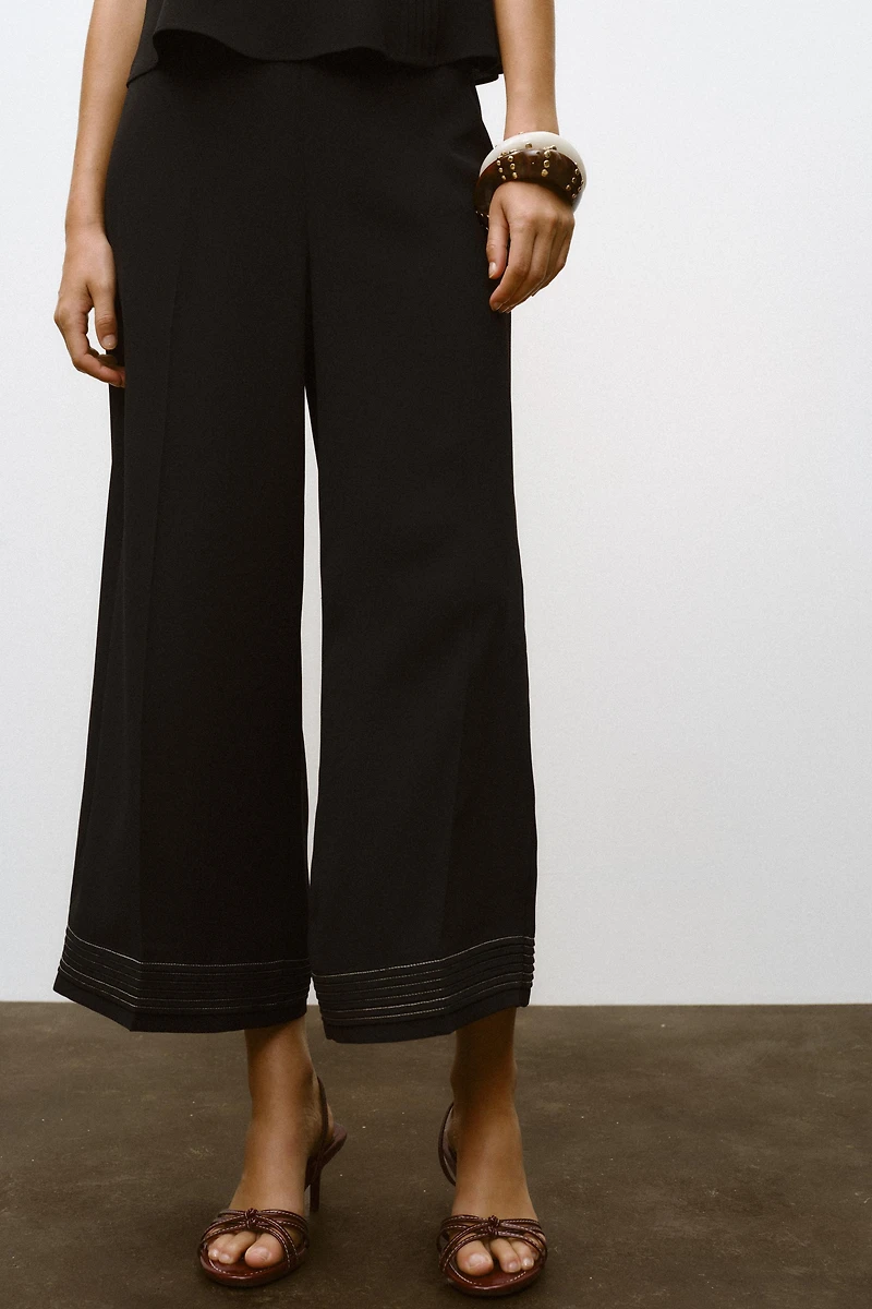 JUPE-CULOTTE BAS PLISSÉ