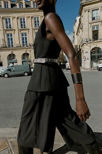 BELTED VEST