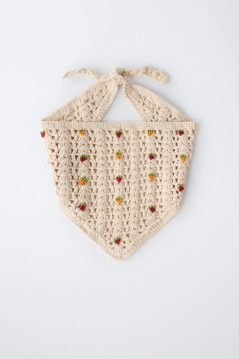 BANDANA EN CROCHET FRUITS