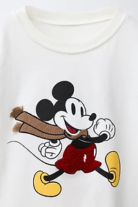 MICKEY MOUSE © DISNEY EMBROIDERED MEDIUM WEIGHT T-SHIRT