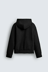 HOODIE RIB ZIP SWEATSHIRT
