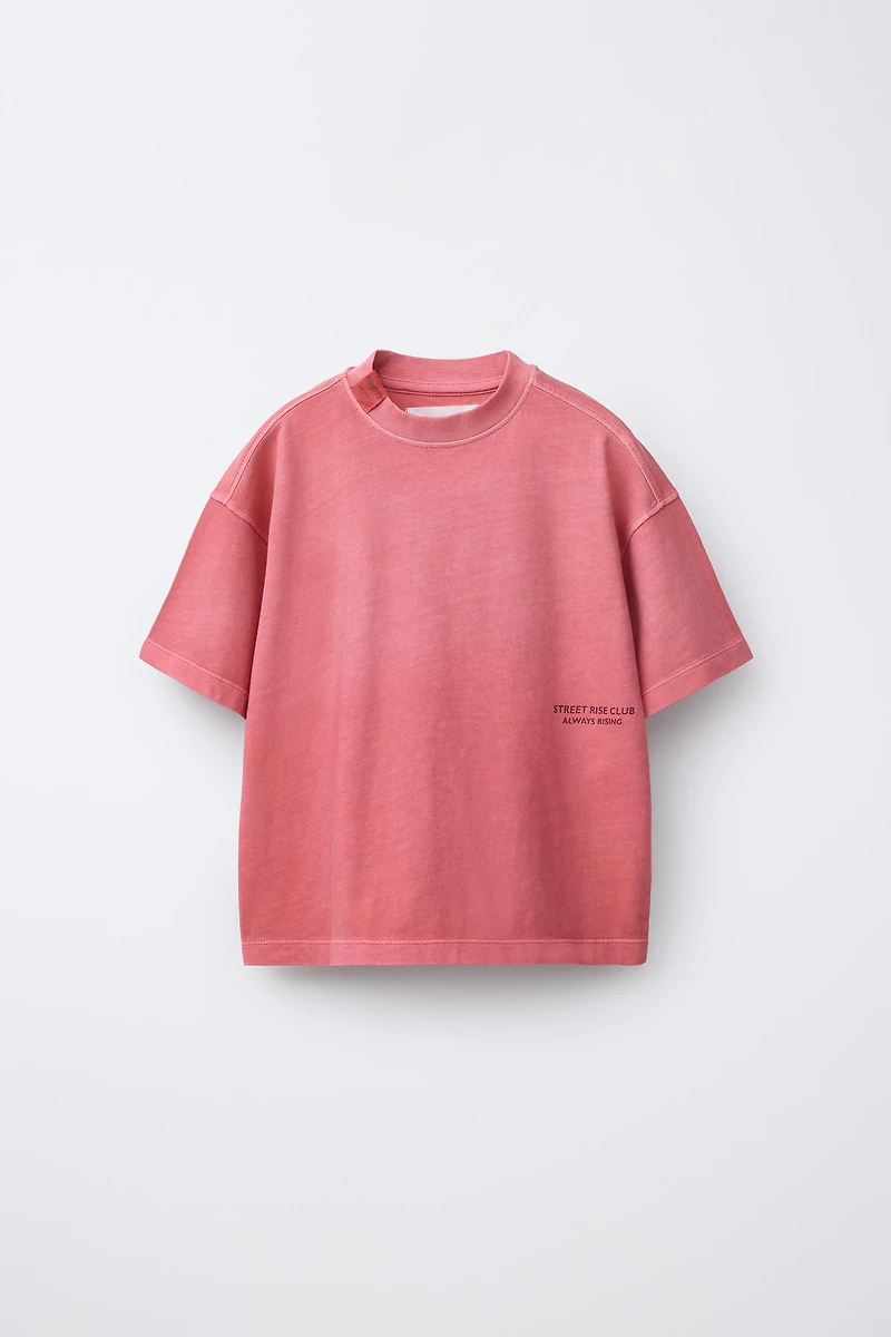 T-SHIRT AND BERMUDA SHORTS SET WITH TEXT