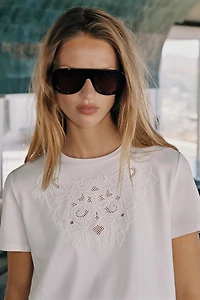 T-SHIRT EN COTON BRODÉ