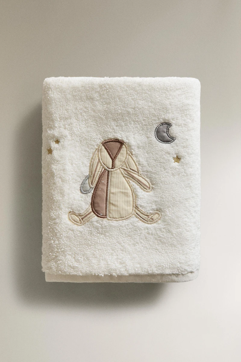 SERVIETTE DE BAIN ENFANT LAPIN