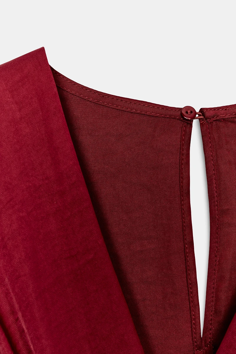 SATIN BELTED JUMPSUIT