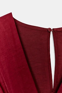 SATIN BELTED JUMPSUIT
