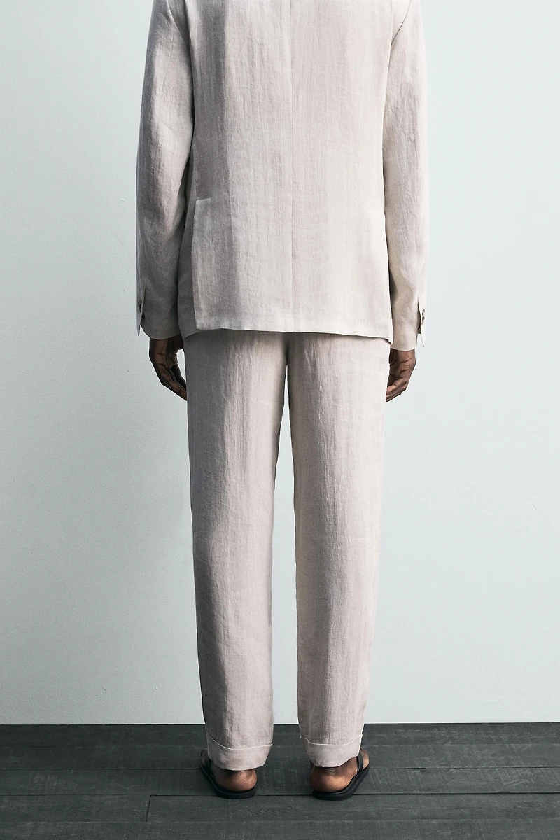 PANTALON DE COSTUME 100 % LIN