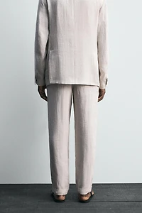 PANTALON DE COSTUME 100 % LIN