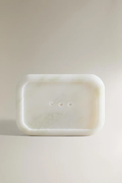 PORTE-SAVON MARBRE BLANC