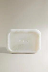 PORTE-SAVON MARBRE BLANC