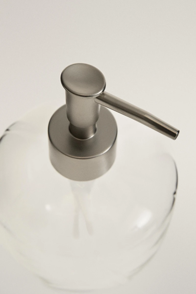 BOROSILICATE BATHROOM SOAP DISPENSER