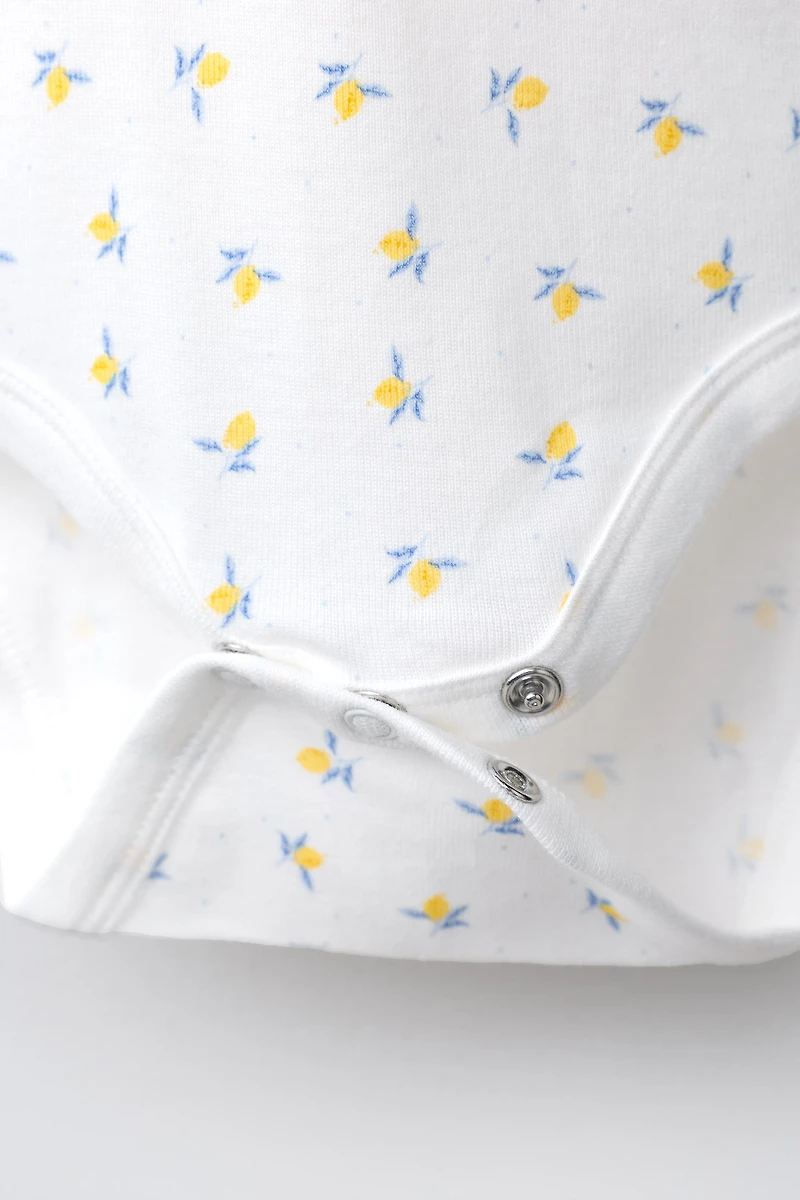 FIVE-PACK LEMON SHORT SLEEVE BODYSUITS