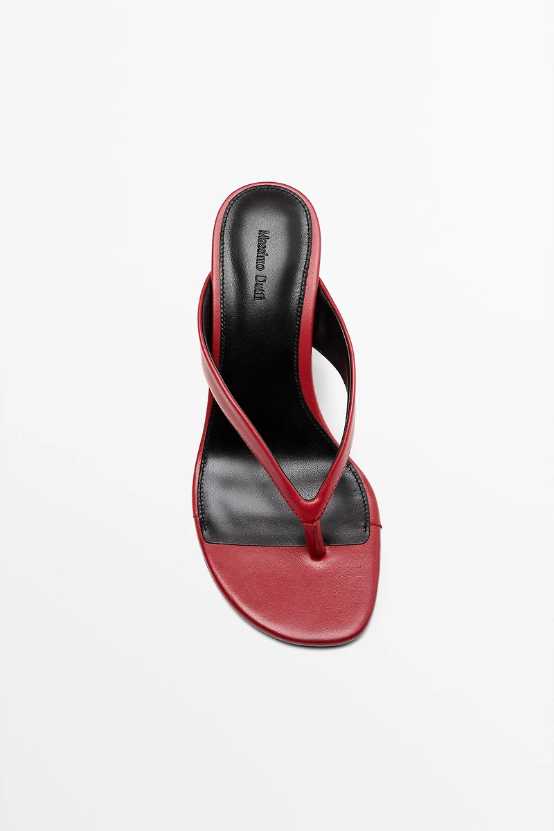 Leather wedge sandal - MADE SPAIN