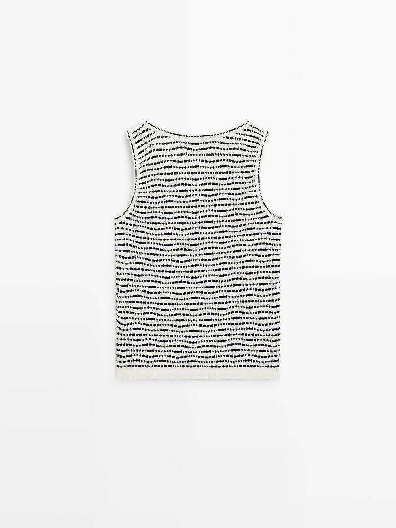 100% cotton knit top