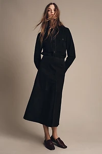 ZW COLLECTION LIMITED EDITION SUEDE LAYERED SKIRT