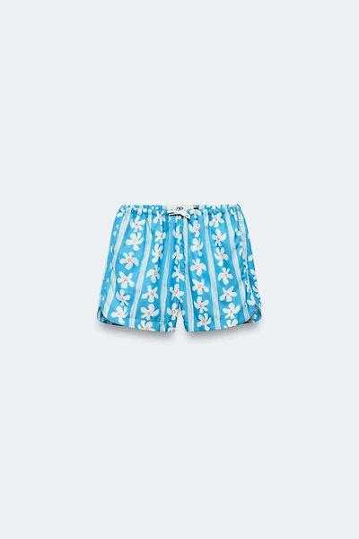2-14 YEARS / LIMITED EDITION FLORAL PRINT SWIM SHORTS